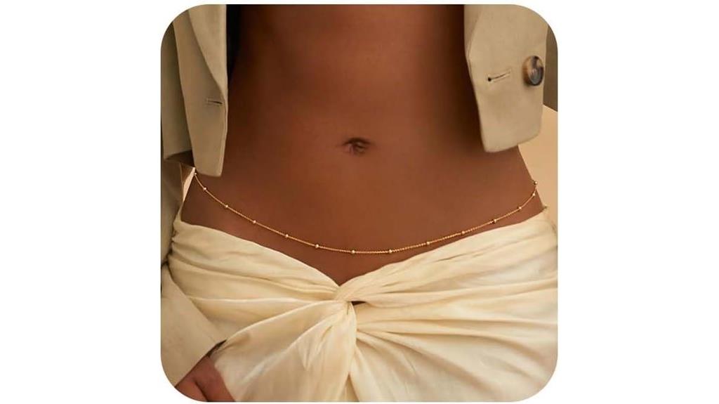 gold plated waist chain