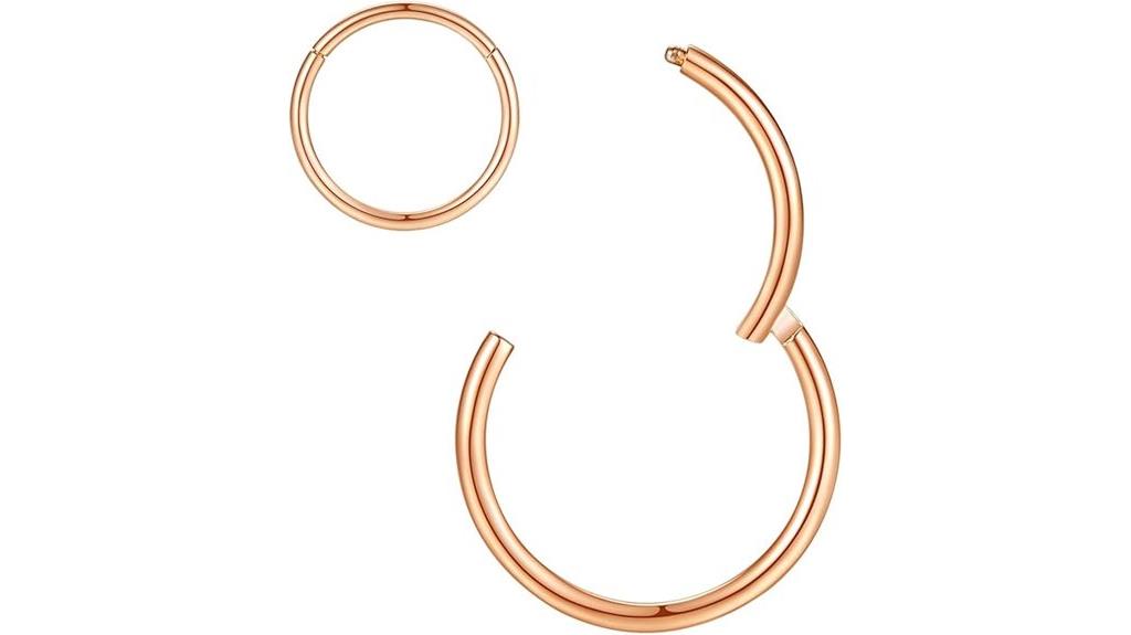 hypoallergenic surgical steel nose rings