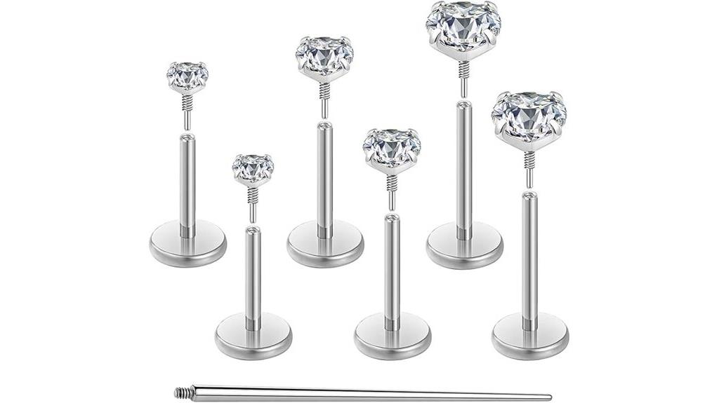 hypoallergenic titanium nose jewelry