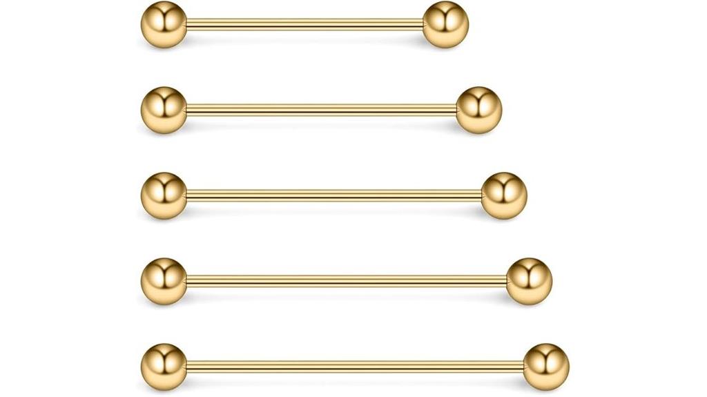 industrial barbell body jewelry