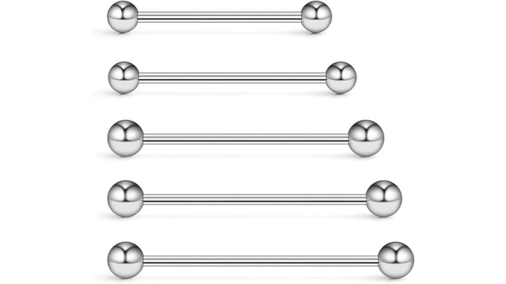 industrial barbell cartilage earrings