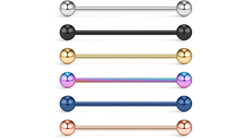 industrial gauge cartilage earrings
