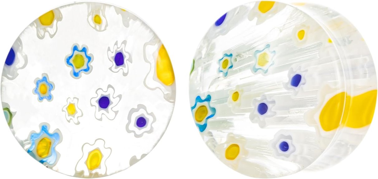 iridescent flare tunnel plugs