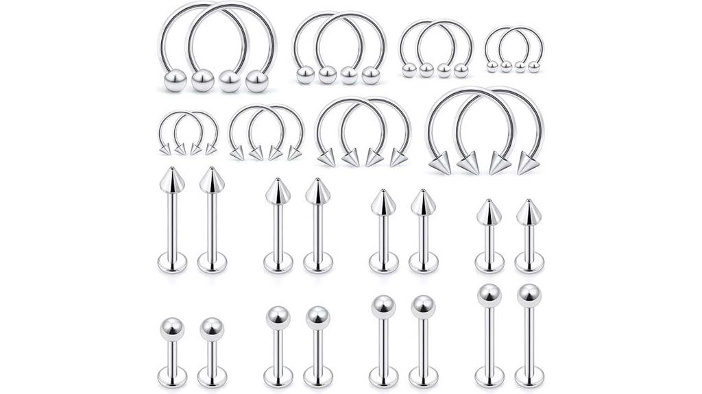 labret and cartilage jewelry