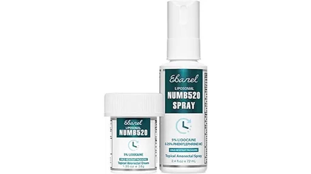 lidocaine cream and spray