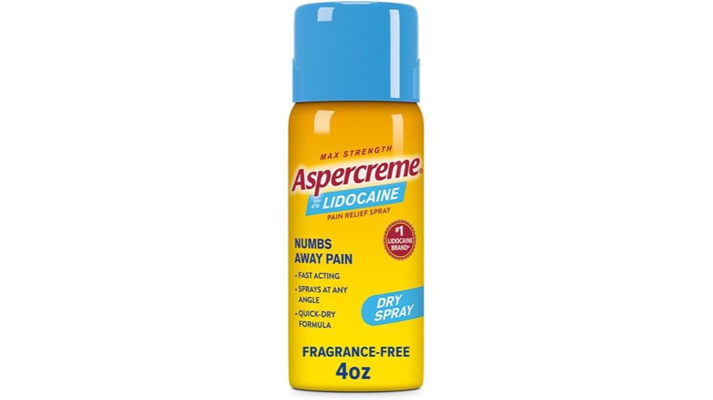 lidocaine spray for pain