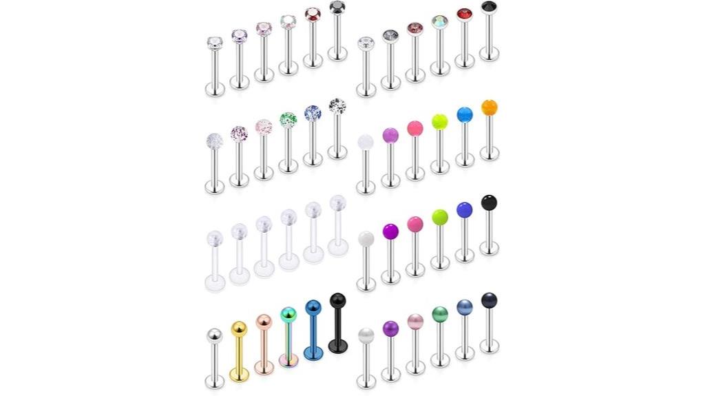 lip and cartilage jewelry
