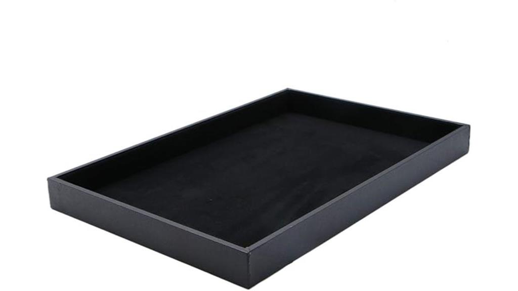 luxurious black velvet organizer