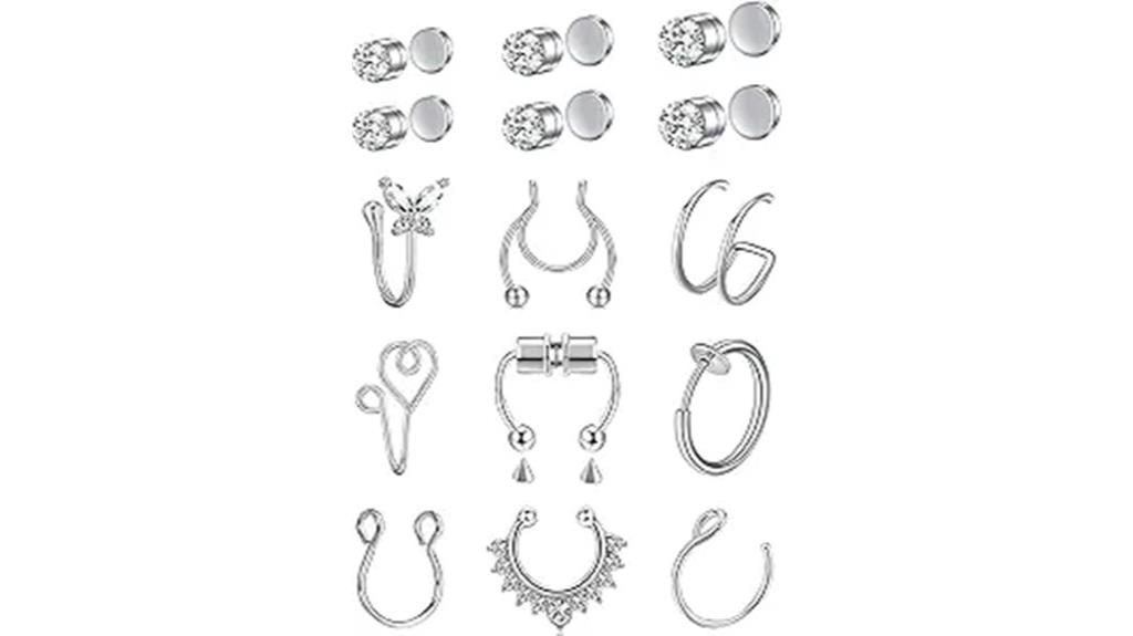 magnetic stainless cz jewelry