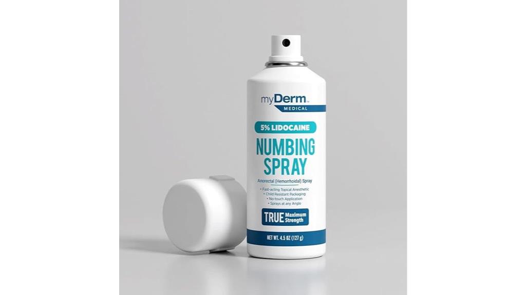 max strength lidocaine spray