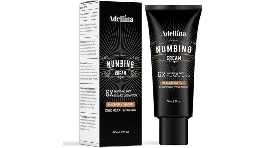 maximum strength numbing cream