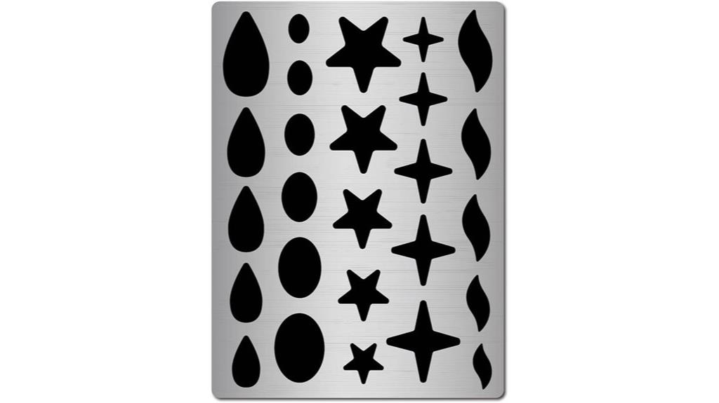 metal jewelry stencil set