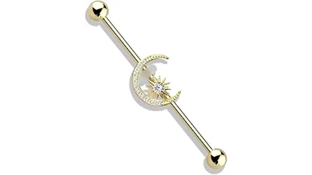 moon and star industrial jewelry