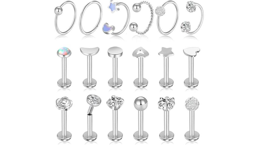 multiple tragus piercing jewelry