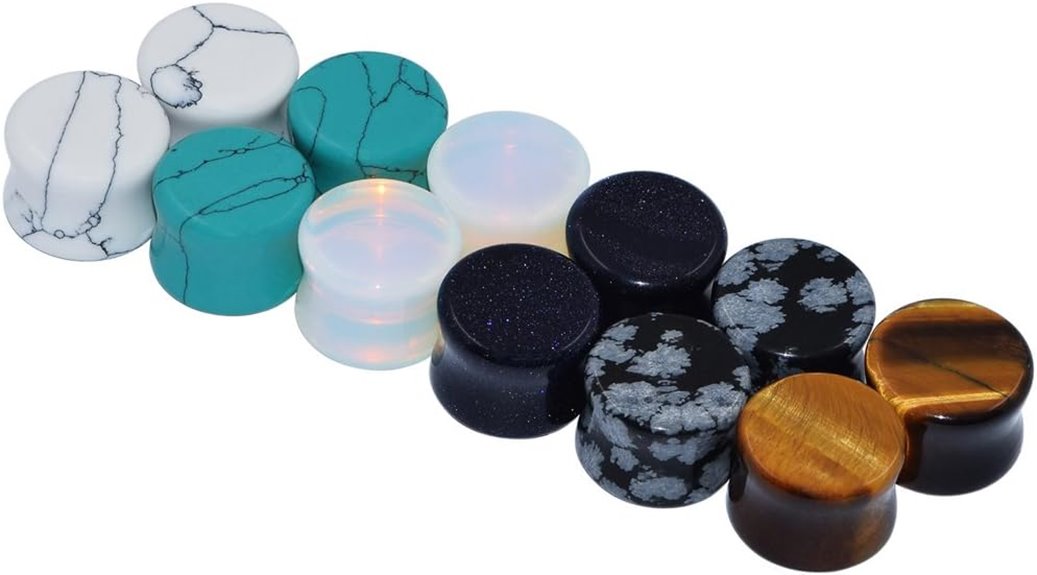 natural stone ear plugs