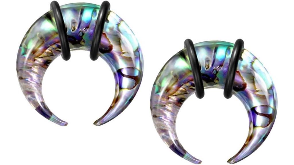 organic abalone shell earrings