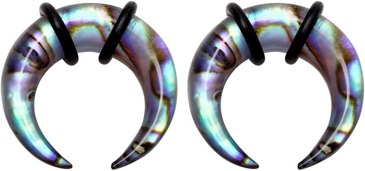 organic abalone shell plugs