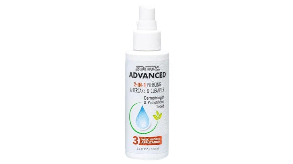 piercing aftercare and cleanser