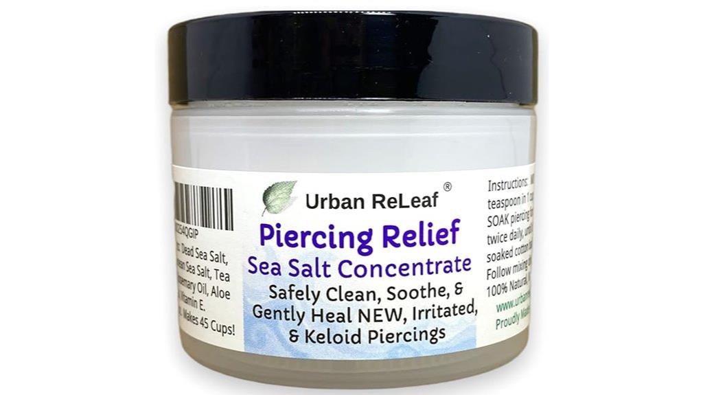 piercing aftercare sea salt