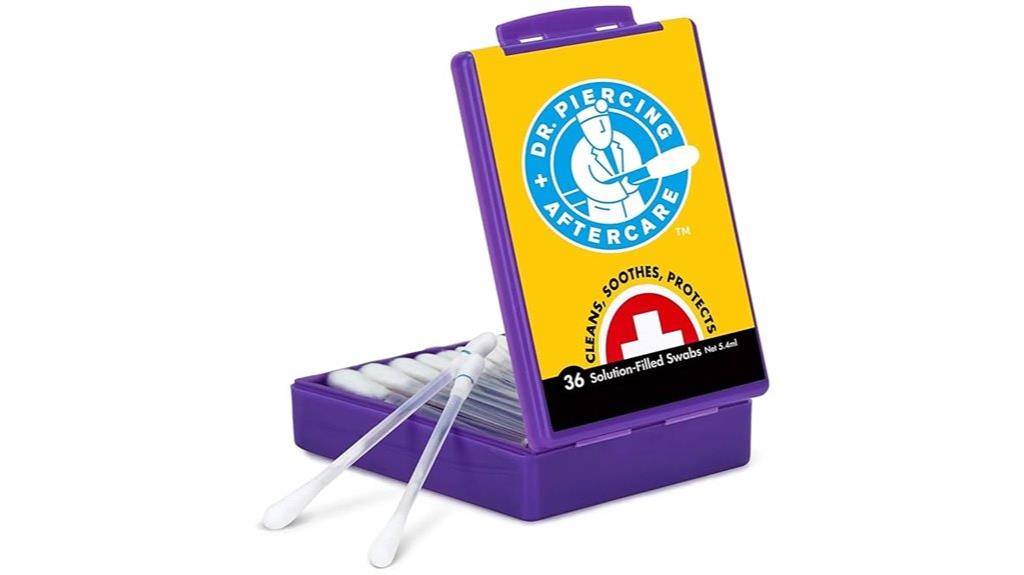 piercing bump saline cleansing