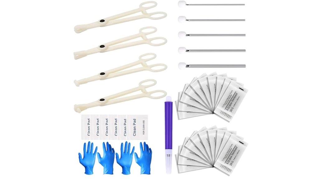 piercing kit with needles