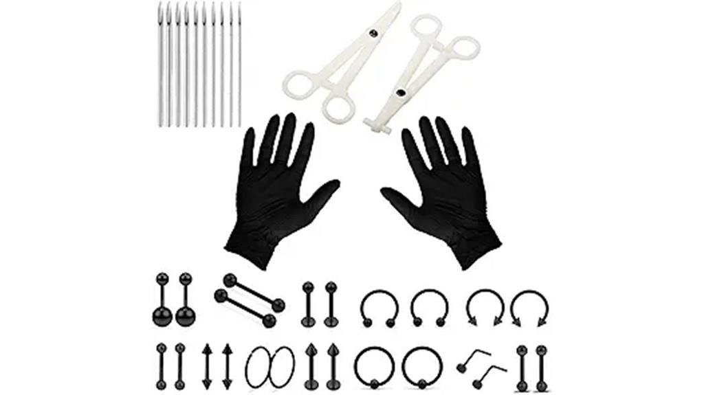 piercing kit with steel
