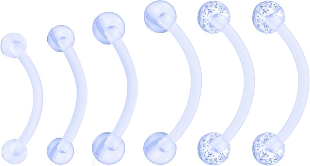 plastic belly button ring