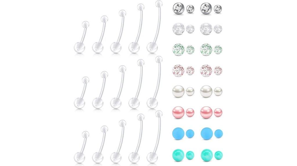 plastic pregnancy belly rings