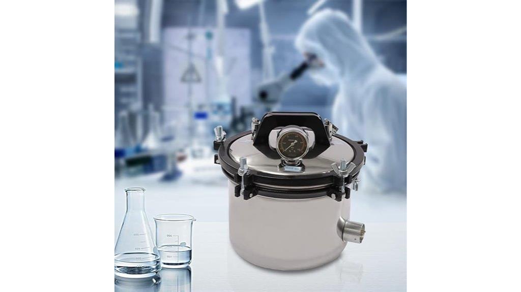 portable 8l stainless steel autoclave