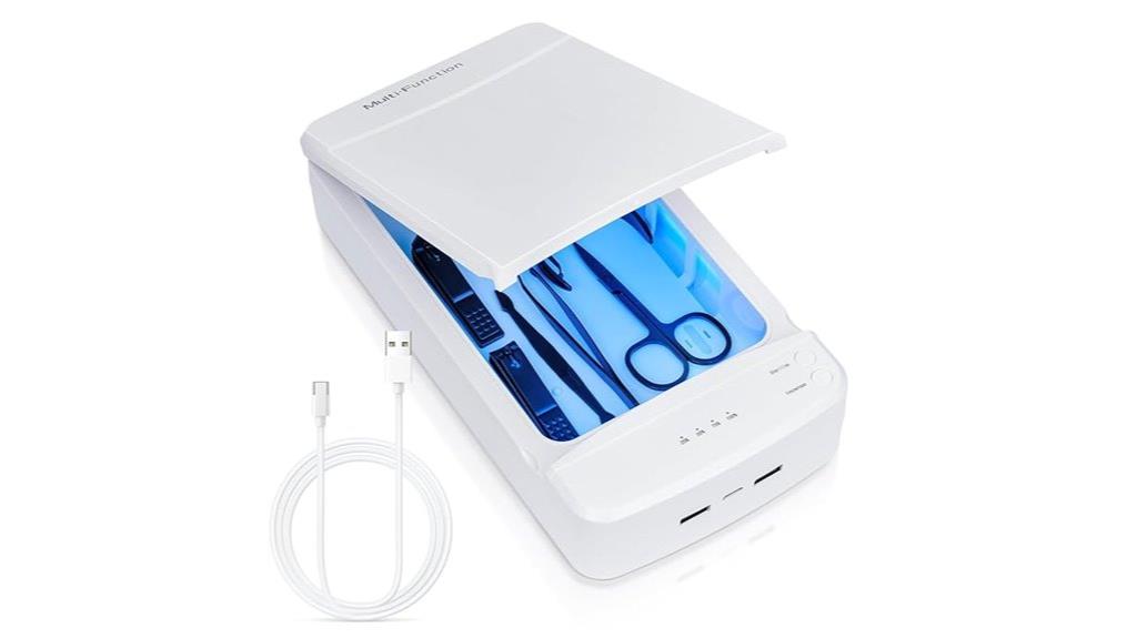 portable nail sterilizer blue