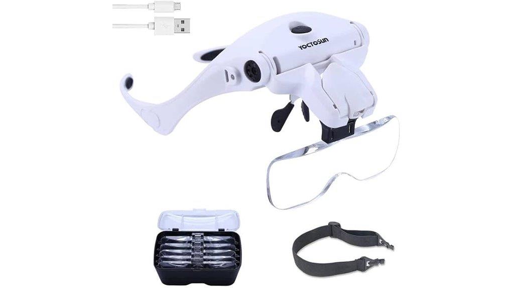 rechargeable headband magnifying glass
