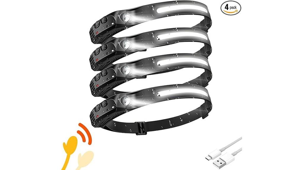 rechargeable led headlamps pack