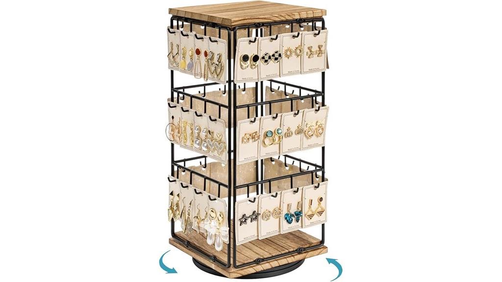 rotating jewelry display stand