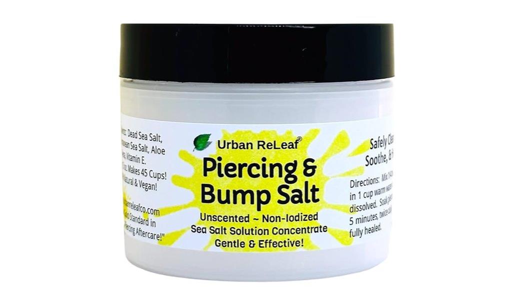 saline solution for piercings