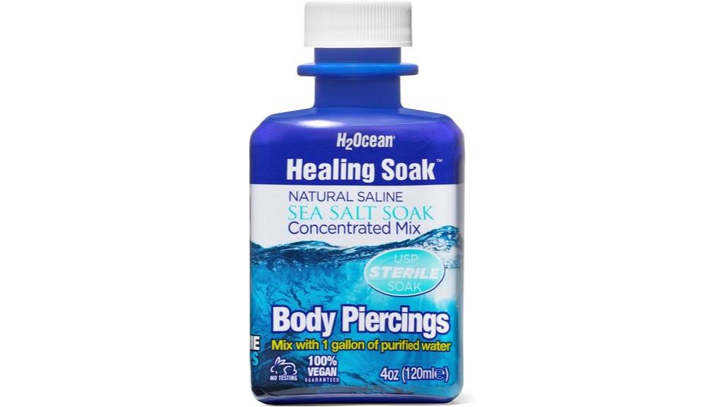 sea salt bath for piercings