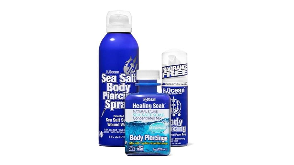 sea salt piercing healing kit