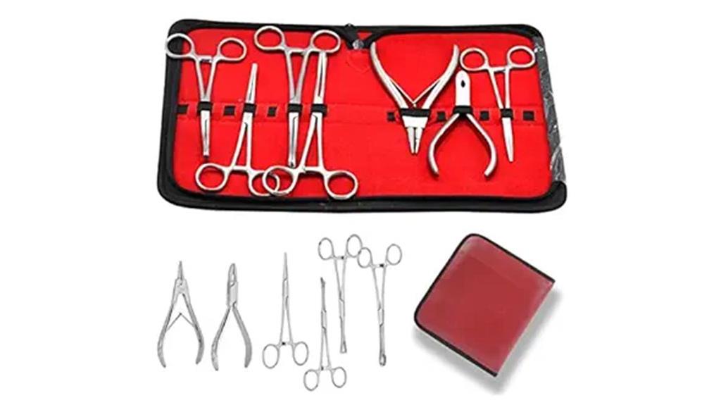 seven piece steel piercing set