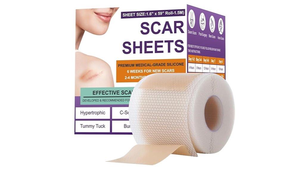 silicone scar sheet roll