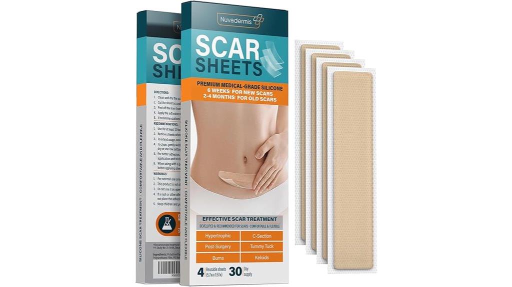silicone scar sheets pack