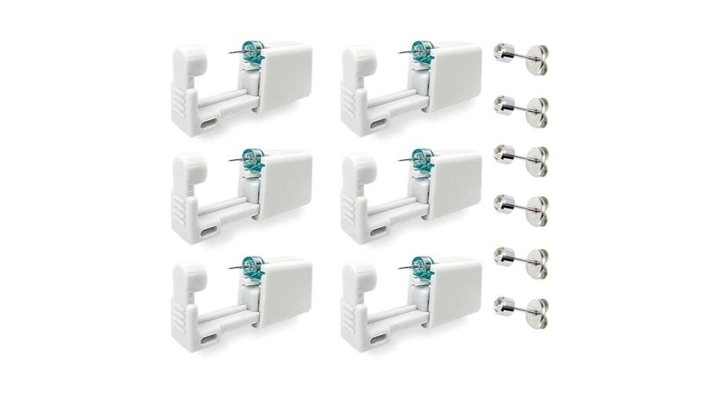 six ear piercing kit