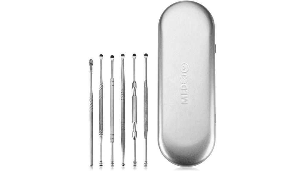 six piece stainless steel kit