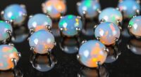 sparkling threadless opal ends