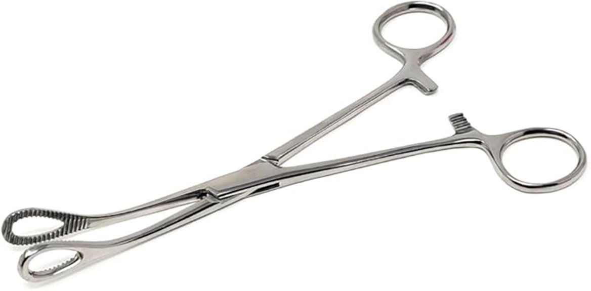 sponge forceps with serrated jaws