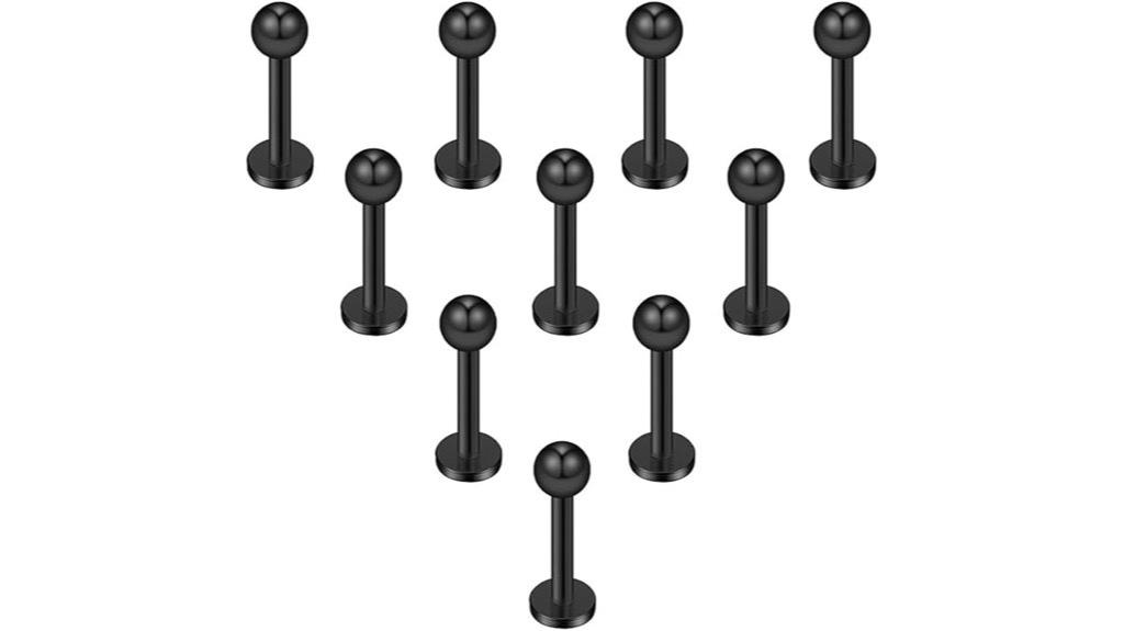 stainless steel lip piercing