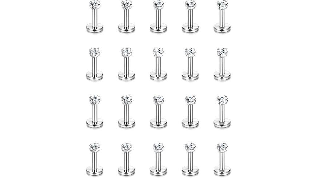 stainless steel lip studs