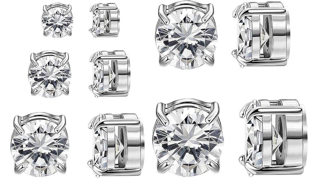 stainless steel magnetic earrings