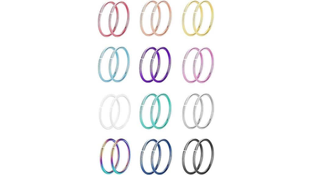stainless steel nose hoop