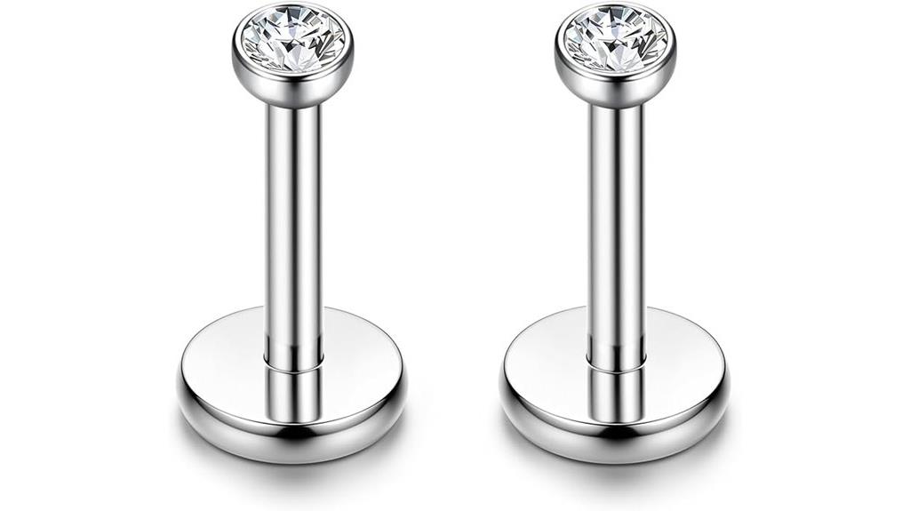 stainless steel nose piercing