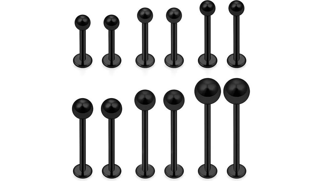 stainless steel piercing set