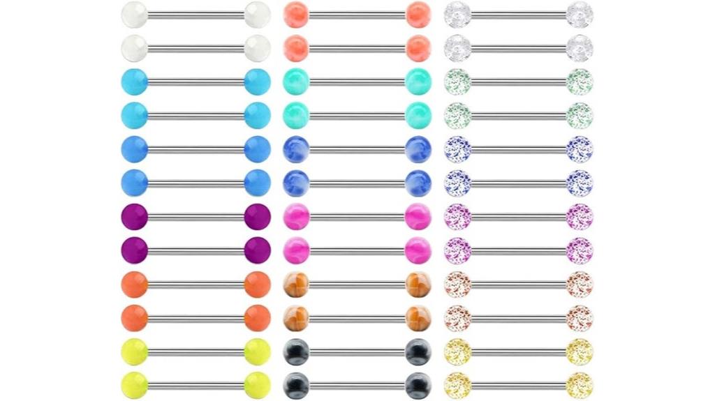 stainless steel piercing set